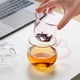 thumbnail image 5 of Taza de café transparente de doble pared con tapa, 473 ml (16 oz), diseño adorable de gato, de vidrio borosilicato con asa rosa., 5 of 8
