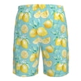 thumbnail image 6 of Kdxio Yellow Lemon Pattern Mens Casual Shorts - Drawstring Summer Beach Sports Shorts for Men, 6 of 9