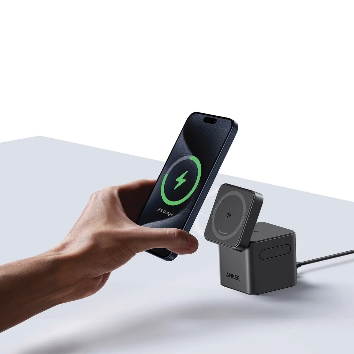 バッテリー+充電器 Anker - Anker MagGo 3-in-1 Charging Station Anker MagGo 3-in-1 Charging Station, Magnetic Qi2 Charger