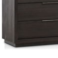 thumbnail image 4 of Jose 42 Inch Acacia Wood 3 Drawer Nightstand, Metal Handles, Dark Gray, 4 of 6