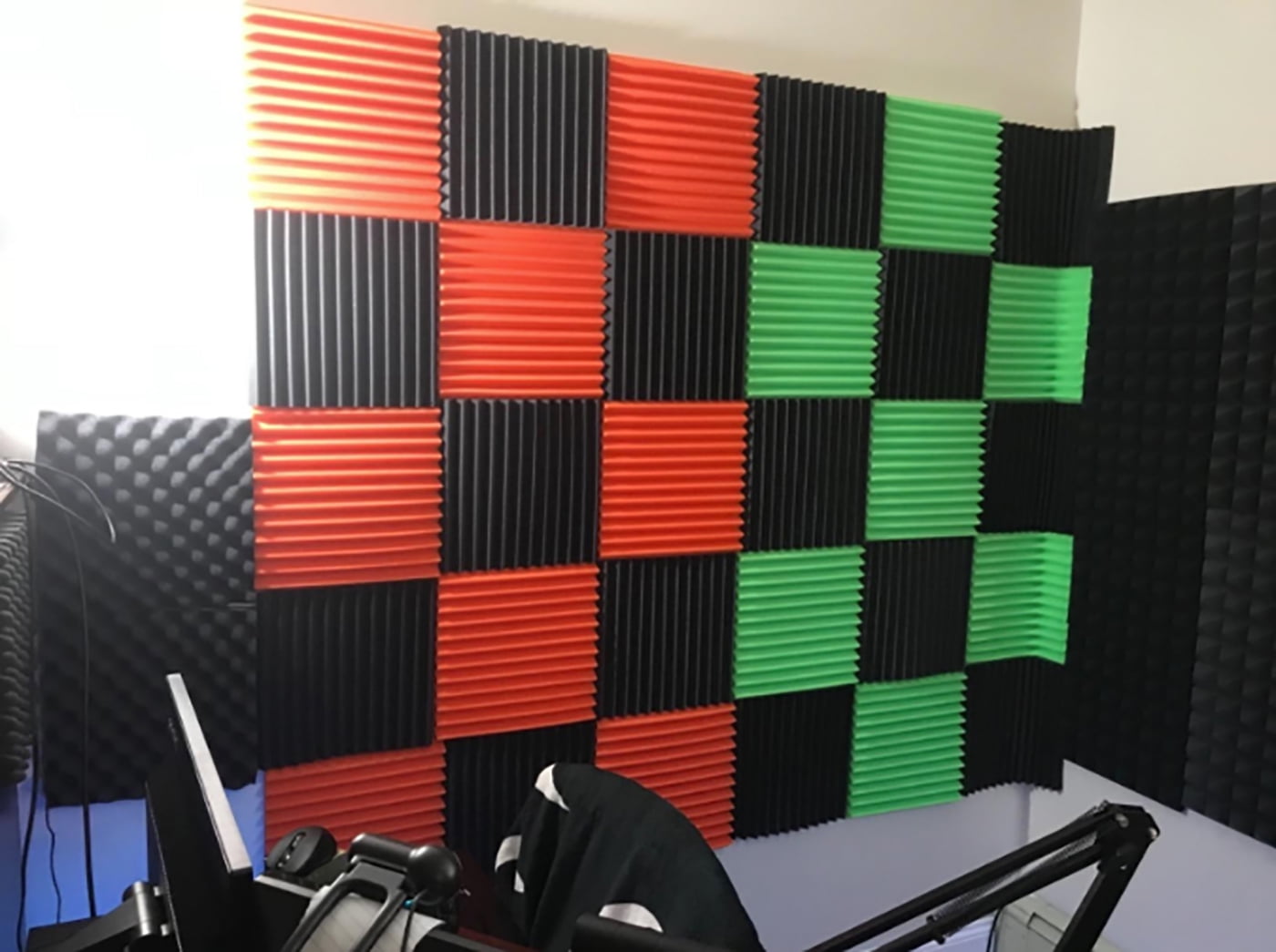 Mybecca 12Pack Acoustic Panels Studio Foam Wedges 1x12x12 Color