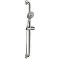 thumbnail image 1 of Stainless Steel Slide Bar Grab Rail Set â Includes Handheld Shower Head and 5 Ft. Hose (brushed nickel), 1 of 9