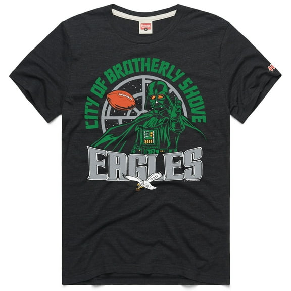 Unisex Homage Charcoal Philadelphia Eagles Star Wars x NFL Tri-Blend T-Shirt