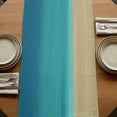 thumbnail image 5 of Table Runners 72 Inches Long Dress Scarves, Teal Blue Ombre Farmhouse Kitchen/Dining Table Runner, Coffee Tablerunners, Modern Abstract Gradient Art 16x72 Inch, 5 of 9