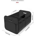 thumbnail image 2 of Car Trunk Organizer, Car Storage, Reinforced Handles, Collapsible Multi-Compartment Car Organizers, Foldable and Waterproof, 600D Oxford Polyester, Suitable for Any Car, SUV, Mini-Van, Black, 2 of 5