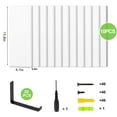 thumbnail image 3 of Fairy 10pcs Floating Shelves, Width 4.7 inches Wall Shelves, Home Wood Shelf Wall Mounted, White, 3 of 6