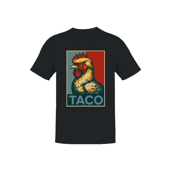 Rooster Taco Art Print Men's T-shirt
