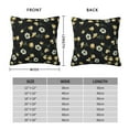 thumbnail image 2 of Pofeuu Daisy Print Double-sided plush pillowcase Square Throw Pillow Covers Pillows Cover for Living Room Bedroom Sofa Couch Cushion Cover（No pillow core）-24"x24", 2 of 7