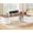 White & Brown, variant on SEDETA 78.7 Inch Executive Desk with Drawers, Large L Shaped Desk with Charging Station, File Drawers & Storage Cabinet, CPU Stand & Privacy Baffle, Wood Home Office Desk for Business, Black & Brown