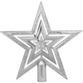 thumbnail image 1 of Estrella Arbol Navidad Plateada 17.5cm, 1 of 1