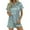 A Green, variant on Xmyrz Pajama Sets For Women 2PC Imitation Silk Satin Short Sleeve Loungewear Button Down Pj'S Sleepwear Solid Shorts Set Outfit