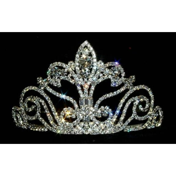 #12738 Medium Fleur Di Lis Tiara