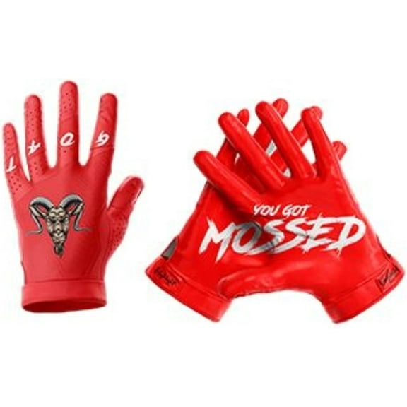 G.O.A.T. You Got Mossed - Ultra Grip Football Gloves - Superior Grip, Breathable Design, Perfect Fit for All Weather Conditions