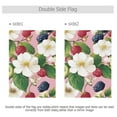 thumbnail image 4 of Yayeee Garden Flag 12" x 18" Double Sided Outdoor Yard Lawn Holiday Decorations, Pink Raspberries, 4 of 6