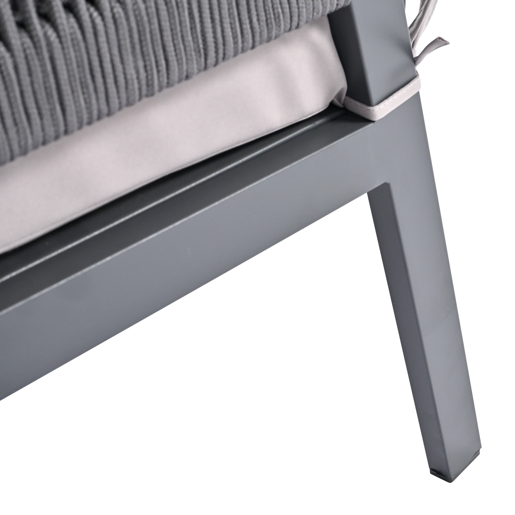 Aimee Lii 4-Pieces Patio Furniture Set, Patio Conversation Set with Tempered Glass Table and Thick Cushion, Outdoor Furniture for Backyard Porch Balcony, Gray Aimee Lii 4-Pieces Patio Furniture Set, Patio Conversation Set with Tempered Glass Table and Thick Cushion, Outdoor Furniture for Backyard Porch Balcony, Gray