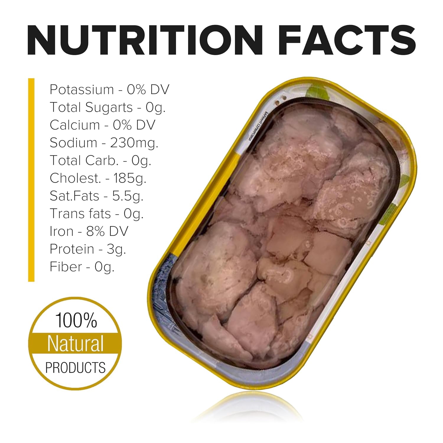 Riga Gold Cod Liver in Own Oil 4.27oz, Pack 12