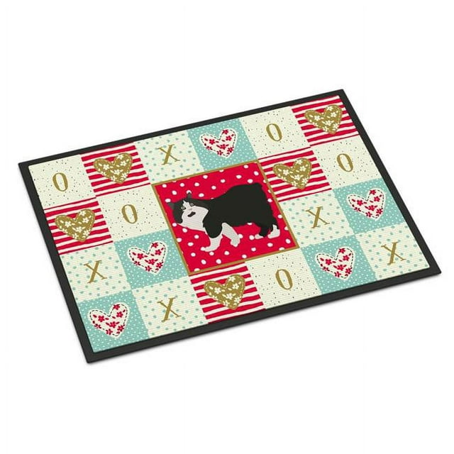 Carolines Treasures CK5593MAT Tapis Intérieur Ou Extérieur 18 x 27 Po. Cymric Cat Love