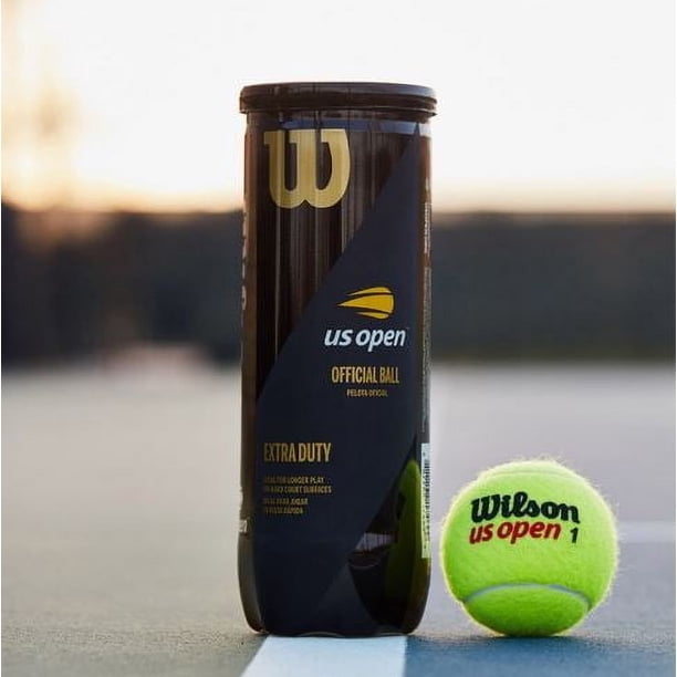 Wilson US Open Extra Duty 3 Tennis Ball Can - 24 Pack - Walmart.com