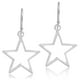 thumbnail image 1 of Aretes Colgantes Simétricos de Estrella Brillante de 5 Puntas para Uso Diario en Plata de Ley 925, 1 of 6