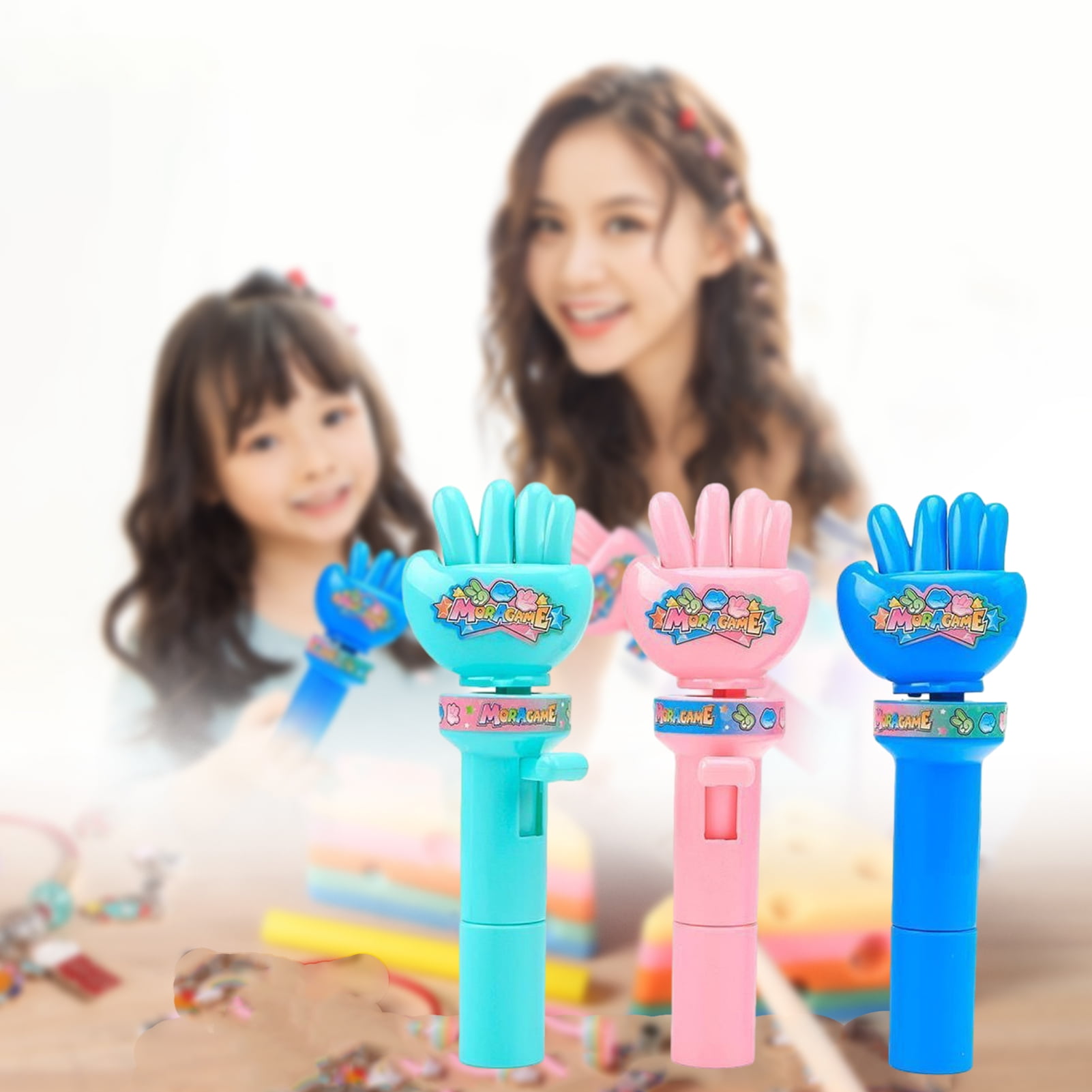 1PC Creative, Wear-resistant ABS Rock Paper Scissors Mora Game Novelty Toy  for Fun, Random, and Portable Entertainment 