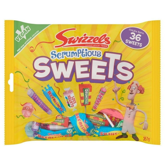 Swizzels Matlow Scrumptious Sweets 351g (Pack of 3)