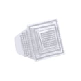 thumbnail image 1 of 0.91 Carat Round Shape White Natural Diamond Men's Square Anniversary Ring 10k Solid Gold, 1 of 1