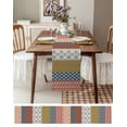 thumbnail image 3 of Vintage Boho Aztec Geometric Table Runner-36 Inch Long Southwestern Native Tribal Table Runners Linen Burlap Tablerunner for Kitchen Dining Room Holiday Party, 3 of 9