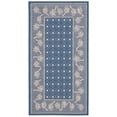 thumbnail image 2 of SAFAVIEH Courtyard Charles Floral Indoor/Outdoor Area Rug, Blue/Ivory, 4' x 5'7", 2 of 9