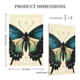 thumbnail image 3 of Disketp Blue Black Butterfly Art Decorative Light Switch or Outlet Wall Plate with Safety Cover-Style V, 3 of 6