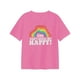 thumbnail image 3 of Camiseta de manga corta para mujer Jersey Top cuello redondo letra impresa verano simple S, 3 of 8