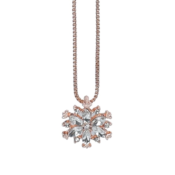 Cadena de Luz Colgante Clavícula Copo de Nieve Collar Temperamento Collares Colgantes