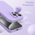 thumbnail image 6 of JETech Magnetic Silicone Case for iPhone 15 Pro 6.1-Inch, Compatible with MagSafe, Phone Cover with Camera Lens Full Protection (Light Purple), 6 of 6