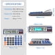 thumbnail image 3 of Calculadora de escritorio con pantalla LCD extragrande de 5 pulgadas, botón grande de 12 dígitos, calculadora contable gigante, batería y energía solar., 3 of 4
