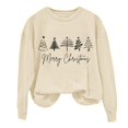thumbnail image 1 of EHQJNJ Sweatshirts à Col Rond pour Femmes Surdimensionnés Manches Longues de Noël Col Rond Mode Décontractée Hiver et Automne Pull Sweatshirts à Col Rond Graphiques pour Femmes, 1 of 3