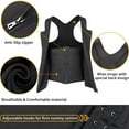 thumbnail image 6 of Lalamelon Mens Sauna Workout Vest Tummy Control Neoprene Waist Trainer Body Shaper Compression Girdle, 6 of 6