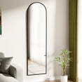 thumbnail image 3 of BestOffice 59"x16" Arched Full-Length Aluminum Frame Mirror with stand, Free-Standing or Wall-Mounted for Bedroom, 3 of 8