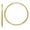 L-26mm, W-26mm, variant on 10K Yellow Gold Diamond-cut Endless Hoop Earrings for Women (L-12mm, W-12mm)