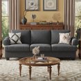 thumbnail image 2 of COPIAE 91 Inch Lawson Sofa with Extra Deep Seats Oversize, 3-Seat Sofa Couch, Couches for Living Room, Mid-Century Modern, Apartment Lounge, Red Sofas for Living Room, 2 of 11