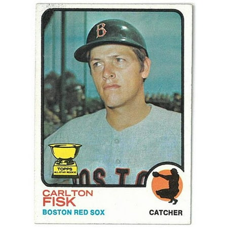 1973 Baseball - RDB Holdings & Consulting CTBL-020108 Carlton Fisk 1973 Topps Boston Red Sox Baseball Trading Card No.193 - Minor Wear & Very Minor Stain