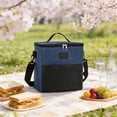 thumbnail image 6 of Lenkho Insulated Cooler Bag, Leak-Proof Thermal Lunch Tote with Adjustable Shoulder Strap & Front Pocket, Water-Resistant & Durable, Perfect for Picnics, Camping, Work, School, 6 of 6