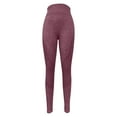 thumbnail image 7 of GEWSEY High Waisted Leggings for Women Tummy Control Soft Butt Lifting Yoga Pants Stretchy Workout Non See Through Leggings (Wine, L), 7 of 7
