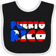 thumbnail image 3 of Inktastic Puerto Rico Flag in Text Boys or Girls Baby Bib, 3 of 4