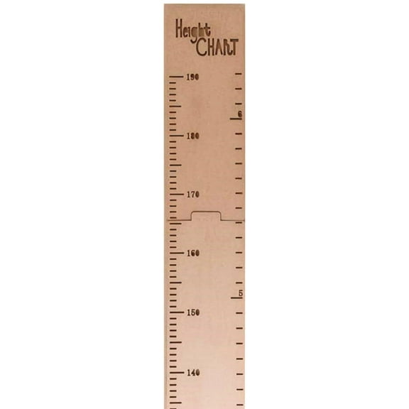 Wood Height Growth Chart Decorative Wall Stickers Ruler Measure for Kids Nursery Growing Schoolhouse Boys