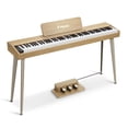 thumbnail image 1 of Piano digital Donner DDP-60 de 88 teclas con pedal para principiantes, 1 of 7