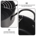 thumbnail image 4 of WHAMVOX Oil Frying Pot Round Iron Easy to Clean 1 Set, 4 of 8