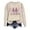 Beige, variant on Gunia Halloween Ghost Sweatshirts For Women Graphic Crew Neck Long Sleeve Thin Pullover Hoodie Fall Fashion Clothes Tops Beige S-2Xl