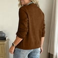 thumbnail image 5 of CIENVNSTG Cardigan Sweaters for Women Knit Button Down Jacket Long Sleeve Sweater Blazer Casual Cardigan Coats with Pockets Brown XL, 5 of 6