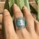 thumbnail image 3 of Anillo Tradicional Tibetano Símbolo OM y Turquesa, 3 of 3