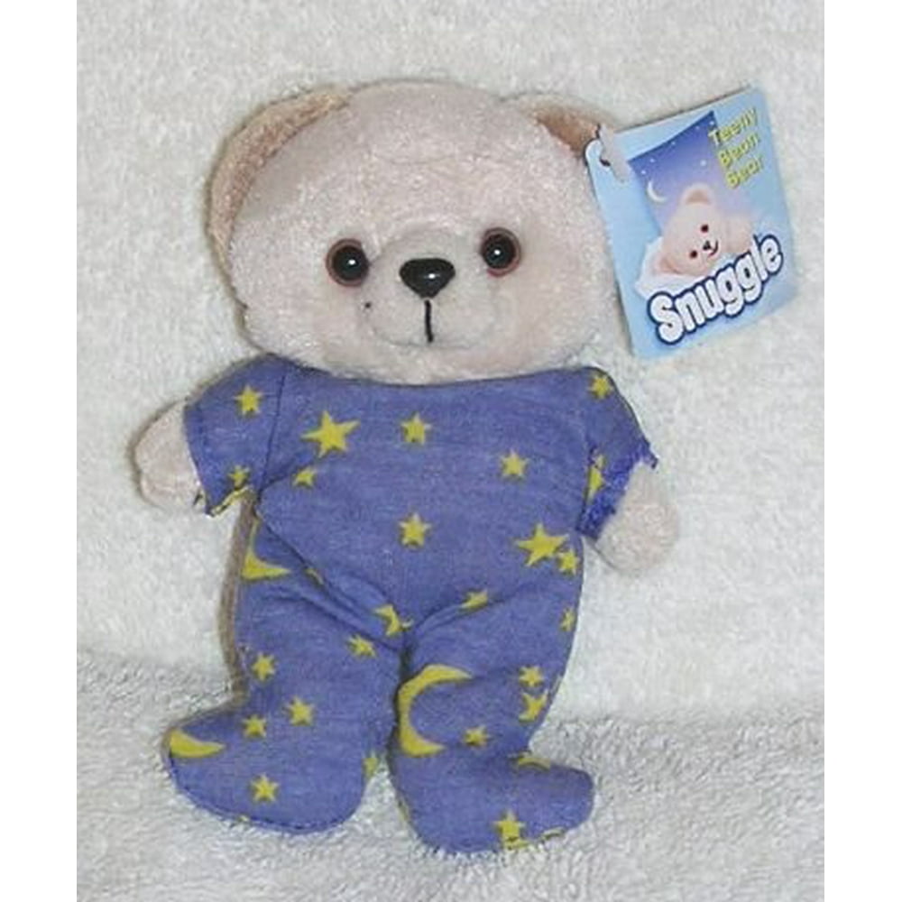 2001 Snuggle Bear 5 Plush Teeny Bean Bear In Pajamas With Moons And Stars - Walmart.com