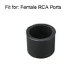 thumbnail image 4 of 5pcs RCA Female Connector Socket Jack Plug Protector Cap Cover Black for DVD Amplifier AV Receiver Dust Proof, 4 of 4